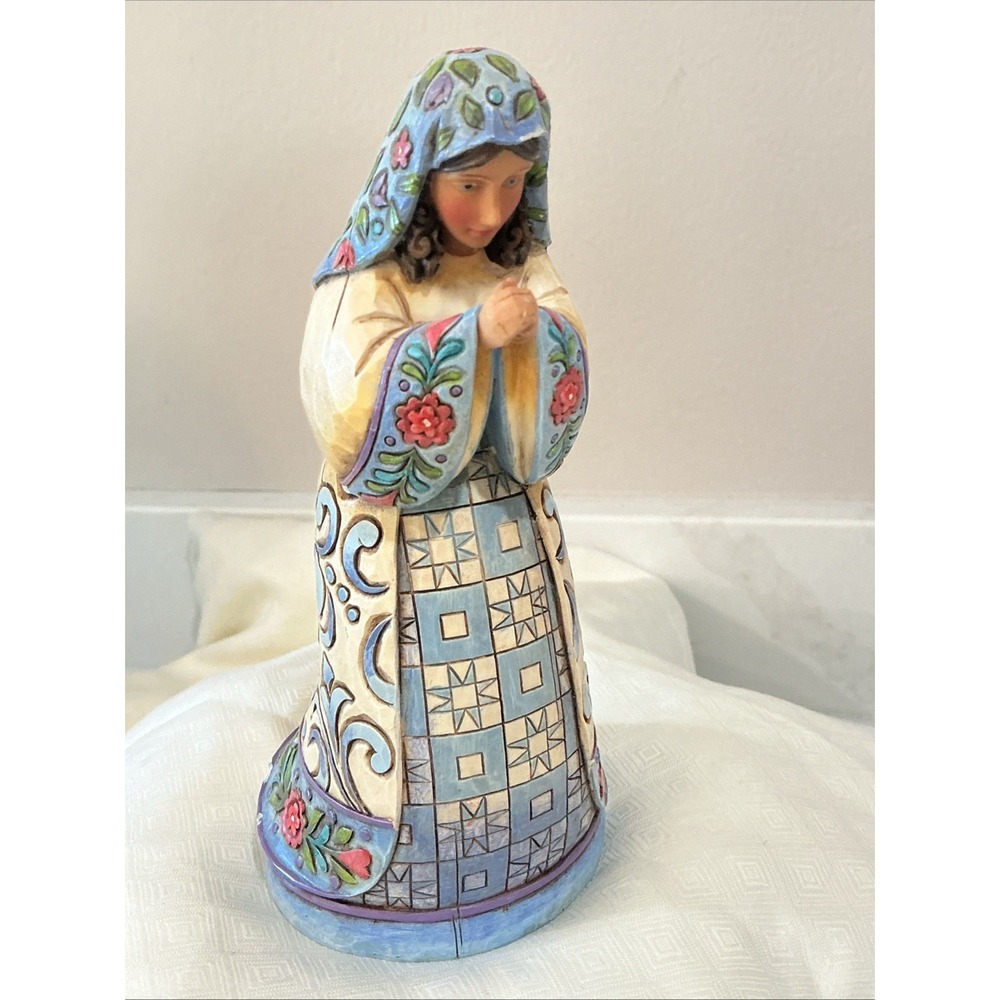 Jim Shore A Savior is Born Mary Blue 2007 Nativity Character 4007984